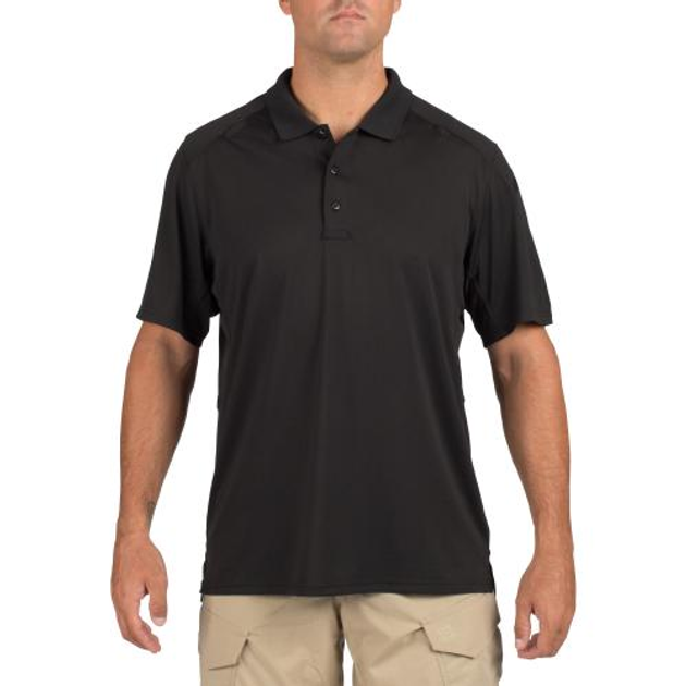 Футболка 5.11 Tactical поло Helios Short Sleeve Polo (Black) 2XL - изображение 1