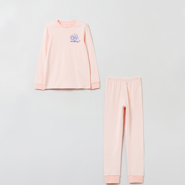 Piżama (longsleeve + spodnie) OVS 1843802 140 cm Pink (8056781808429) - obraz 1