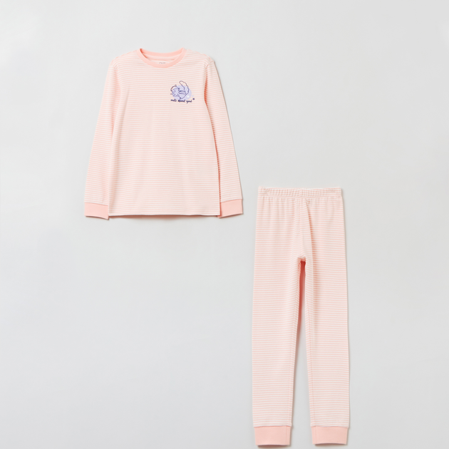 Piżama (longsleeve + spodnie) OVS 1843802 140 cm Pink (8056781808429) - obraz 1