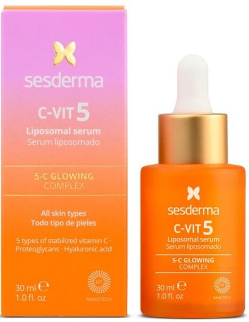 Witaminizowane serum do twarzy Sesderma C-Vit 5 Liposomado 30 ml (8429979462169) - obraz 1