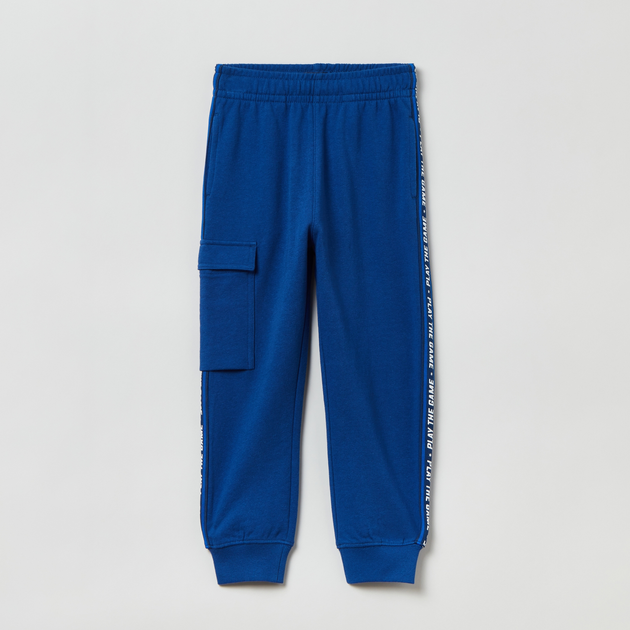 Спортивні штани джогери дитячі OVS 1821037 134 см Blue (8056781572986) - зображення 1