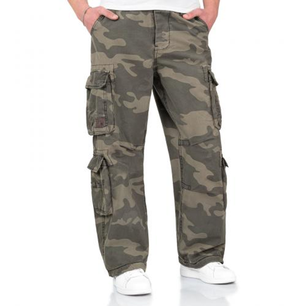 Брюки Surplus Raw Vintage SURPLUS AIRBORNE VINTAGE TROUSERS (Black Camo) XL - зображення 1