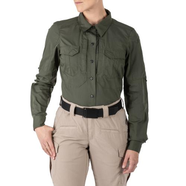 Рубашка 5.11 Tactical женская Women' Stryke Long Sleeve Shirt (Tdu Green) S - изображение 1