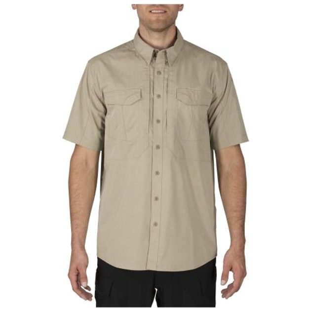 Рубашка 5.11 Tactical с коротким рукавом 5.11 Stryke Shirt - Short Sleeve (Khaki) S - изображение 1