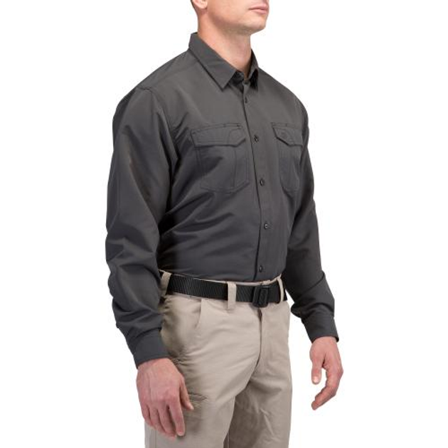 Рубашка 5.11 Tactical Fast-Tac Long Sleeve Shirt (Charcoal) 2XL - зображення 2