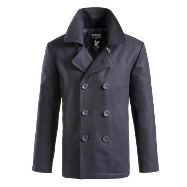 Бушлат Surplus Raw Vintage двухбортный SURPLUS PEA COAT (Navy) XL - изображение 1