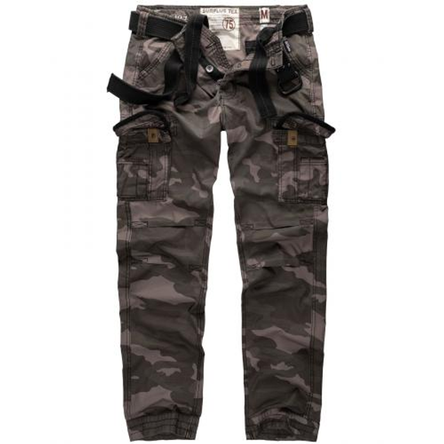 Брюки Surplus Raw Vintage SURPLUS PREMIUM TROUSERS SLIMMY (Black Camo) L - зображення 1