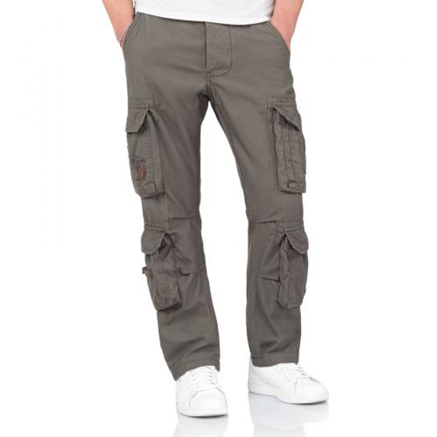 Штаны Surplus Raw Vintage SURPLUS AIRBORNE TROUSERS SLIMMY (Olive) 2XL - изображение 1