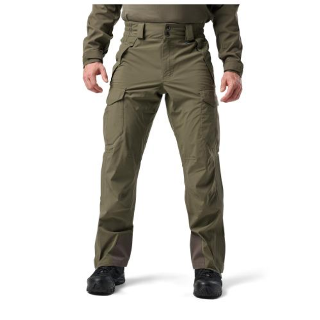 Штаны 5.11 Tactical штормовые Force Rain Shell Pants (Ranger Green) 2XL - изображение 1
