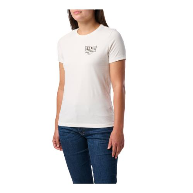 Жіноча футболка з малюнком 5.11 Tactical Women's Hello Darkness 5.11 Tactical Ivory S (Слонова кістка) Тактична - зображення 1