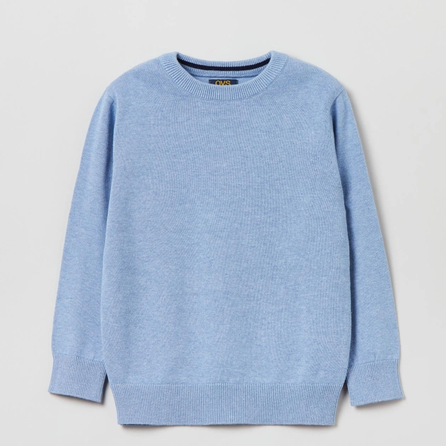 Sweter chłopięcy elegancki OVS 1828945 110 cm Błękitny (8056781690338) - obraz 1