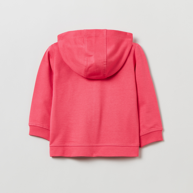 Дитяча толстовка з капюшоном для дівчинки OVS 1844186 80 см Рожева (8056781819524) - зображення 2