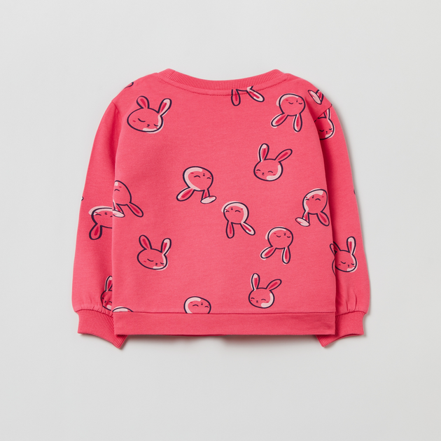Bluza bez kaptura dziewczęca OVS 1891624 86 cm Różowa (8052147135314) - obraz 2