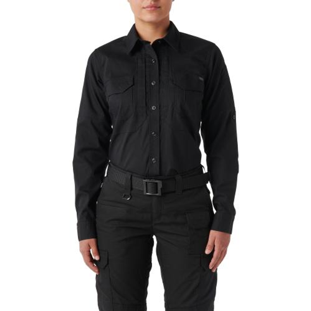 Рубашка женская 5.11 Tactical Women’s ABR Pro Long Sleeve Shirt 5.11 Tactical Black, XS (Черный) Тактическая - изображение 1