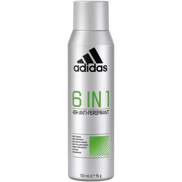 Antyperspirant Adidas 6 w 1 150 ml (3616303440138) - obraz 1