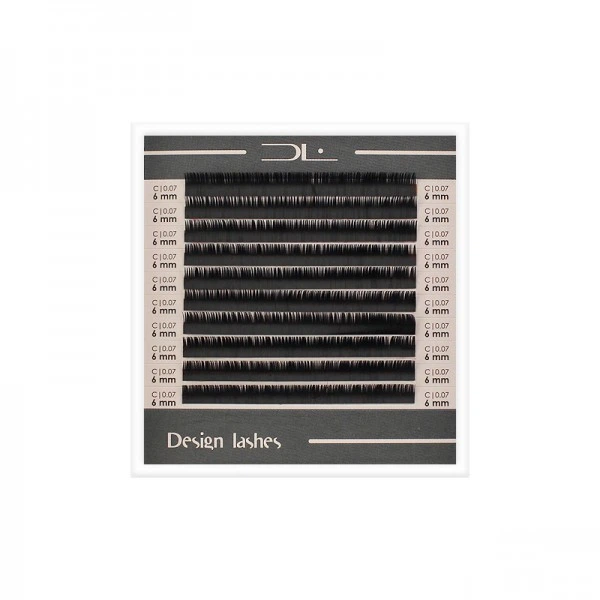 Ресницы Design Lashes C 0.07 10 рядов 6 мм черные (2100994282869) - Фото 1 Ресницы Design Lashes C 0.07 10 рядов 6 мм черные (2100994282869) - изображение 1