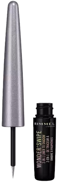 Cienie do powiek Rimmel London Wonder Swipe Metaliczny Eyeliner 2w1 001 Slay 1.7 ml (3614227700437) - obraz 1