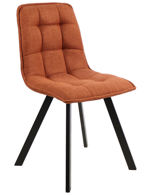 Стул для кухни M-70 Vetro Mebel Черный/Терракотовый (металл/ткань) (M ...