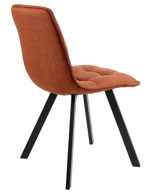 Стілець для кухні M-70 Vetro Mebel Чорний/Теракотовий (метал/тканина) (M-70-terracotta/black) - зображення 4
