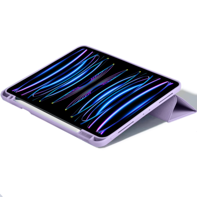 Чехол книжка WIWU Skin Feeling Protective Case for iPad Pro 12.9 5th Gen 2021 M1 6th Gen 2022 M2, Dark Purple - Фото 4 Чехол книжка WIWU Skin Feeling Protective Case for iPad Pro 12.9 5th Gen 2021 M1 6th Gen 2022 M2, Dark Purple - изображение 4
