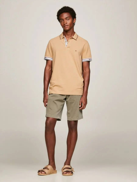 Koszulka polo męska Tommy Hilfiger Regular Fit MW0MW31567 XL Khaki (8720644191835) - obraz 2