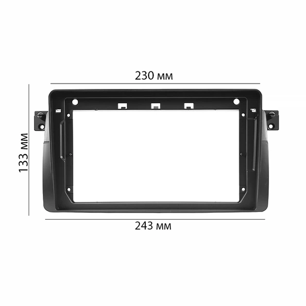 Переходная рамка 9" Lesko BMW 3-Series Black E46 1998-2005 BM 023N - изображение 5