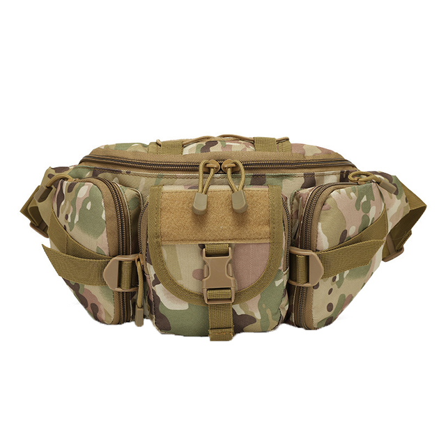 Сумка на пояс AOKALI Outdoor D05 Camouflage CP одноразмерная с габаритными карманами - изображение 1