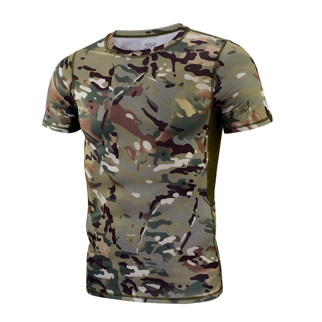 Футболка мужская Lesko A159 Camouflage CP 2XL короткий рукав - изображение 1