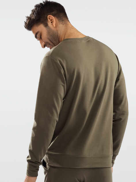 Sweter męski bawełniany DKaren Sweatshirt Justin L Khaki (5903251465039) - obraz 2