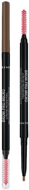 Kredka do brwi Rimmel London Brow Pro Micro 002 Soft Brown 0.09 g (3614228396714) - obraz 1