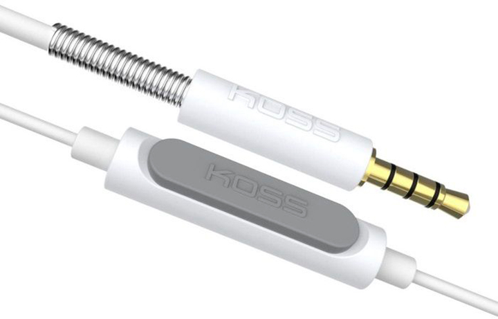 Słuchawki Koss KPH30iW On-Ear Wired Microphone White (195166) - obraz 3