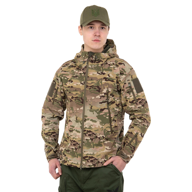 Куртка тактична флісова SP-Sport TY-7491 розмір: 3XL (54-56) Колір: Камуфляж - зображення 1