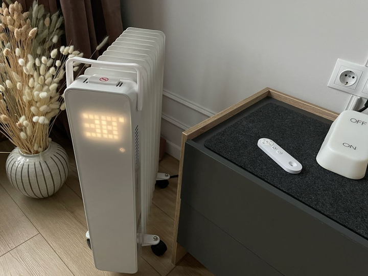 Масляный обогреватель SUNTECH TI-1100W 2500W | 11 секций, белый - изображение 4
