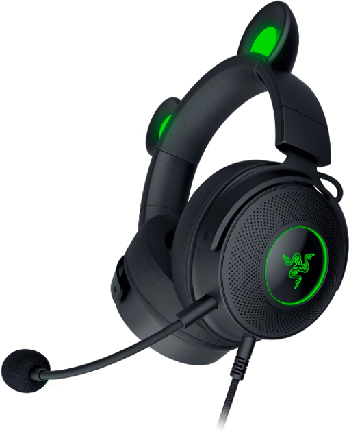 Słuchawki Razer Kraken V2 PRO Kitty Edition Black (RZ04-04510100-R3M1) - obraz 3