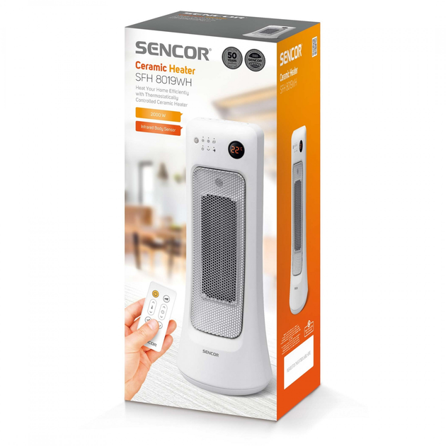 Тепловентилятор Sencor SFH 8019WH Ceramic radiator, White Белый (1302717) - изображение 13