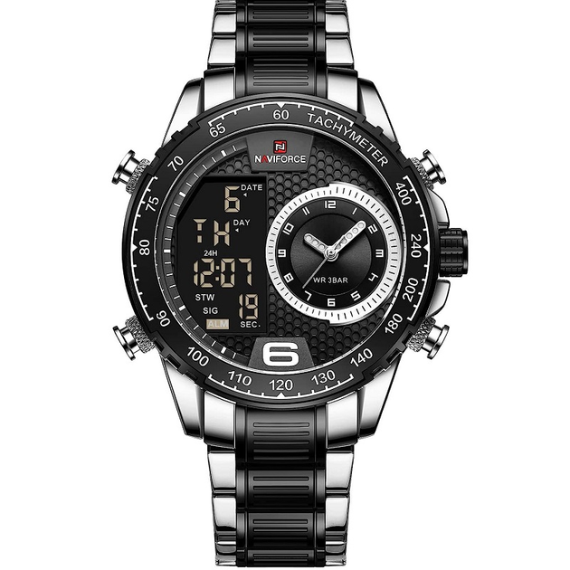 Стильные мужские наручные часы Naviforce 9199S Серебристые – фото ...