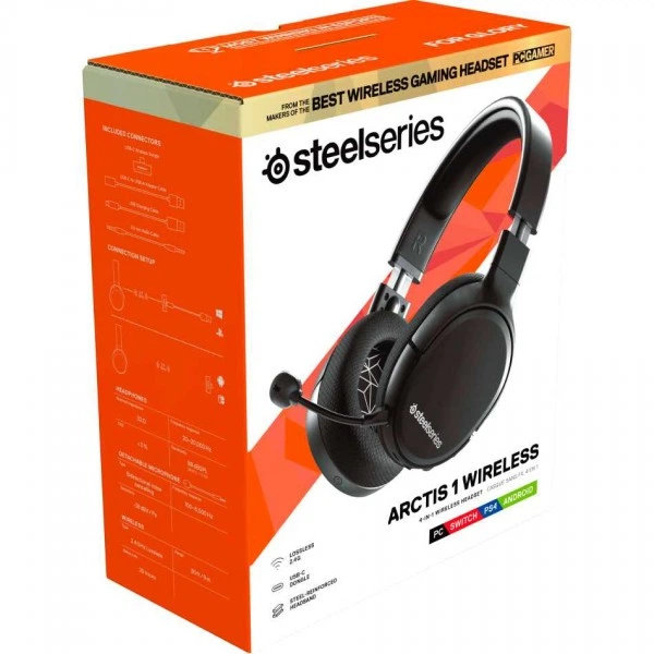 Комп'ютерна гарнітура SteelSeries Arctis 1 Wireless Black (61512) - Фото 5 Комп'ютерна гарнітура SteelSeries Arctis 1 Wireless Black (61512) - изображение 5