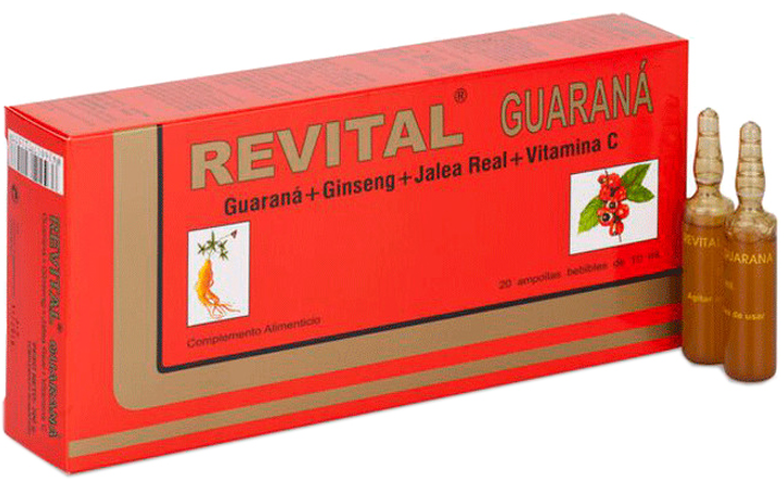 Дієтична добавка Pharma OTC Guarana Revital 20 ампул (8436017721577) - зображення 1