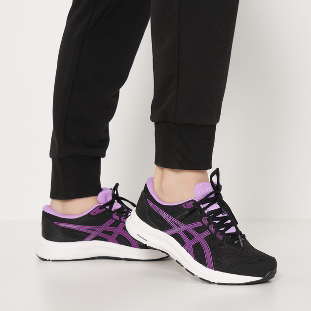 Жіночі кросівки для бігу ASICS Gel-Contend 8 1012B320-005 37.5 (6.5US) 23.5 см Чорний/Фіолетовий (4550455594709) - зображення 2