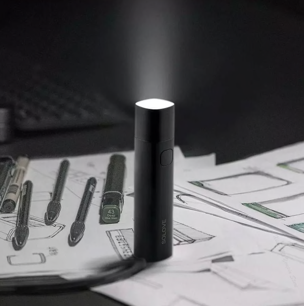 Портативный фонарик Solove X3S (Type-C) Portable Flashlight Power Bank 3000 mAh Black - изображение 2