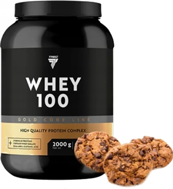 Protein Trec Nutrition WHEY 100 2000 g Ciasteczka (5902114044985) - obraz 1