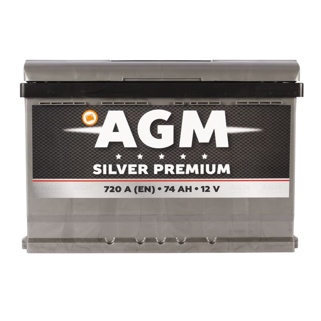 Автомобильный аккумулятор AGM Silver Premium 6CT 74Ah R+ - изображение 1