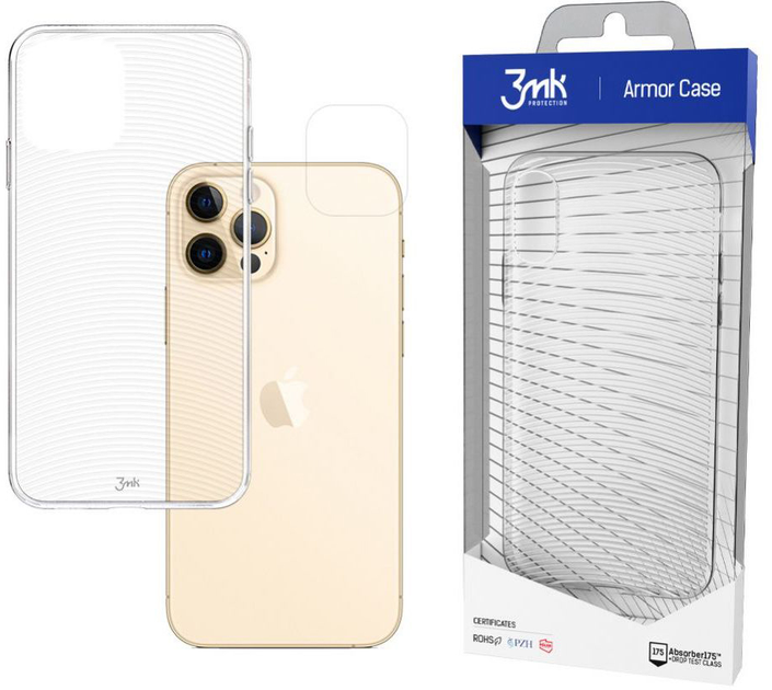 Etui plecki 3MK Armor Case do Apple iPhone 12/12 Pro Clear (5903108288873) - obraz 1