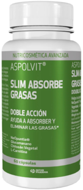 Spalacz tłuszczu Interpharma Aspolvit Slim Absorbs Fats 60 kapsułek (8470001603050) - obraz 1