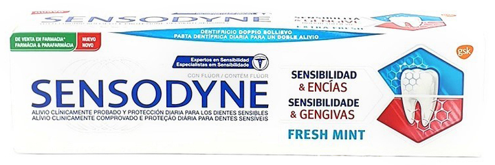 Pasta do zębów Sensodyne Sensitivity and Gums Fresh Mint 75 ml (5054563080936) - obraz 1