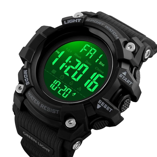 Наручные мужские часы Skmei 1384 Black (12356) - изображение 3