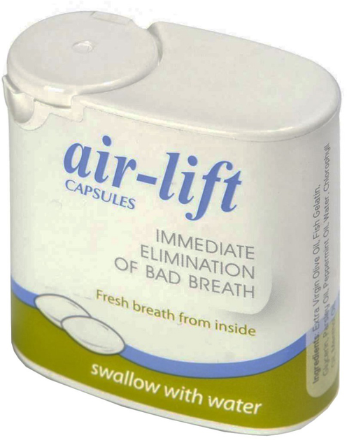 Kapsułki odświeżające oddech Air Lift Bio Cosmetics Immediate Elimination Of Bad Breath 40 capsules (8426181972202) - obraz 1