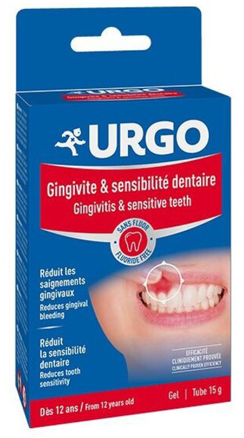 Żel do leczenia zapalenia dziąseł i nadwrażliwości zębów Urgo Gingivitis 15 g (3664492000374) - obraz 1