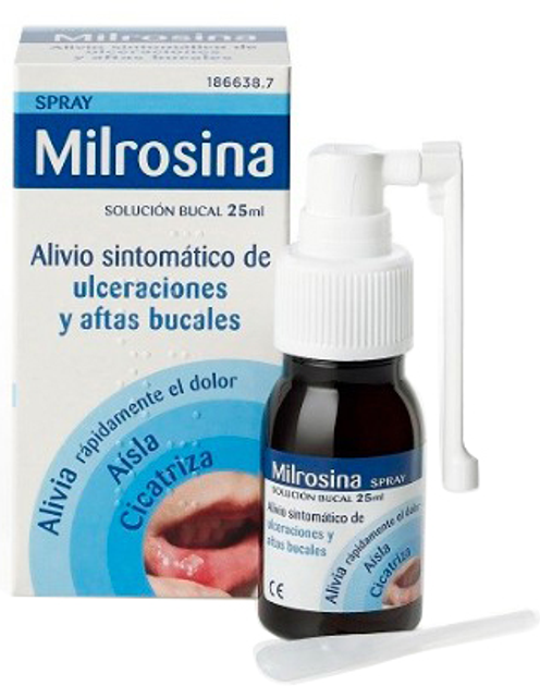 Spray leczniczy Milrosina Spray NF Oral Solution 15 ml (8470001866387) - obraz 1