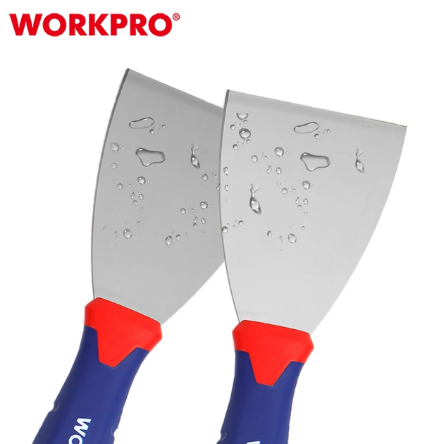 Шпатель ударный WORKPRO 40 мм, нержавеющая сталь, мягкая ручка PRO WP321009 - Фото 4 Шпатель ударный WORKPRO 40 мм, нержавеющая сталь, мягкая ручка PRO WP321009 - изображение 4